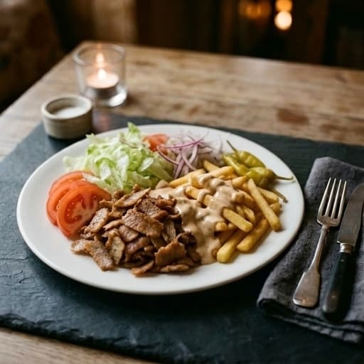Gyrostallrik Med Pommes