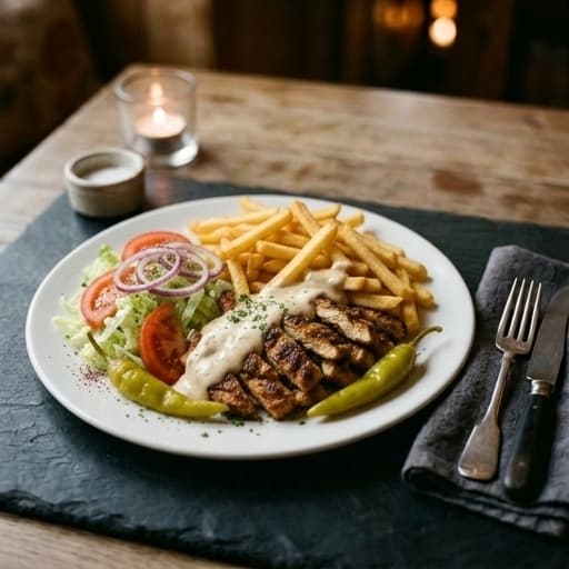 Kycklingtallrik Med Pommes