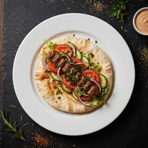 Kebab i Irakiskt Bröd